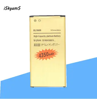 ISkyamS 1x 4350mAh EB-BG900BBE EB-BG900BBC Aukso Baterijos Samsung Galaxy S5 SV I9600 G900A G900P G900T G900V