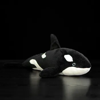 38cm modeliavimas Orcinus orca pliušinis žaislas Žudikas Banginis įdaryti žuvis lėlės jūrų gyvūnų asmeninį dovanų kalėdų
