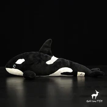 38cm modeliavimas Orcinus orca pliušinis žaislas Žudikas Banginis įdaryti žuvis lėlės jūrų gyvūnų asmeninį dovanų kalėdų