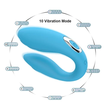 Belaidžio U-Formos Vibratorius Moteris USB Įkrovimo Dildo G Spot Clit Analinis Stimuliatorius Dvigubi Vibratoriai Suaugusiųjų Žaislai Poroms
