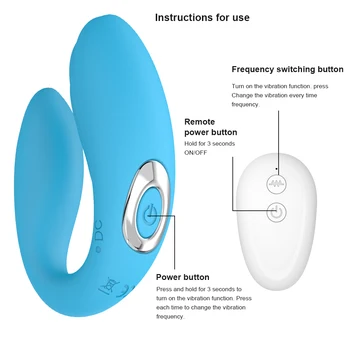 Belaidžio U-Formos Vibratorius Moteris USB Įkrovimo Dildo G Spot Clit Analinis Stimuliatorius Dvigubi Vibratoriai Suaugusiųjų Žaislai Poroms