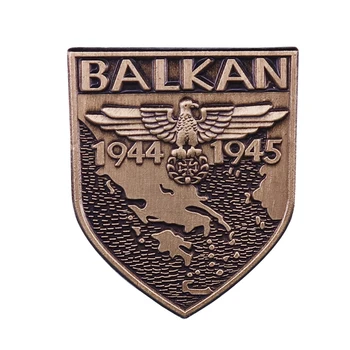 1944-1945 Balkanų Kampanijos Vintage Badge Shield Pin WW2 vokiečių Nacių Eros Vermachto Papuošalai