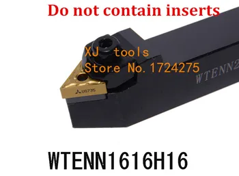 WTENN1616H16 CNC tekinimo įrankio laikiklis, Išorės tekinimo įrankiai,W tipo Laikiklis, CNC Staklės, pjovimo įrankiai TNMG160404/08 Įdėklai