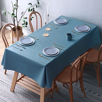 Vientisos spalvos stačiakampio formos staltiesė pvc, atsparus vandeniui ir aliejui-įrodymas, anti-nusiplikymas vienkartiniai kavos stalo placemat staltiesė