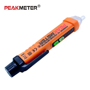 PEAKMETER Ne-Kreipkitės Testeris Pen PM8908C 12-1000V AC Įtampos Detektoriai Testeris, Matuoklis Voltų Srovės Elektros Bandymo Pieštukas