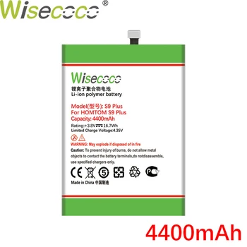 WISECOCO 4400mAh Baterija HOMTOM S9 Plus S9Plus Išmaniųjų Telefonų Sandėlyje Naujausias Gamybos Aukštos Kokybės Baterija+Sekimo Numerį