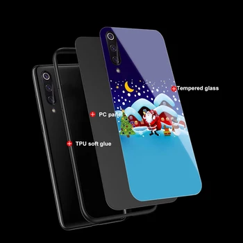 Santa Sniego Atveju Xiaomi Redmi Pastaba 8 10 9 7 6 Pro 8T K20 K30 Mi 10 9 9T 10 8 Pro SE A3 A2 Lite 6X F1 Grūdinto Stiklo Dangtis
