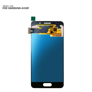 Aukso Samsung Galaxy A3 2016 orlaivį a310 Lcd Ekranas skaitmeninis keitiklis Touch Panel Stiklo Surinkimo Pakeitimo A310F A310H A310M