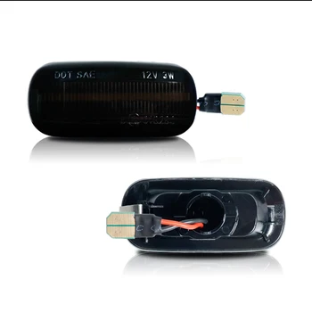 IJDM Dūmų Objektyvas Gintaro Geltona LED Priekinis Sparnas Šoninis Gabaritinis Žibintas, Skirtas Audi A3 S3 8P A4, S4, RS4 B6 B7 B8 A6 S6 RS6 Posūkio Signalo Lemputė