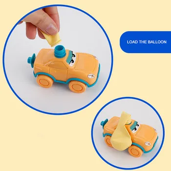 Inercinės Energijos Kamuolys Automobilio Balionas Ranka Stumti Mini Plastiko Oro Pripūtimo Galia Mokslo Eksperimentas Žaislas Vaikams, Švietimo žaislas