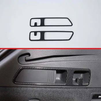 Audi Q5 FY 2018 2019 Papuošti Priedai Anglies Pluošto Stiliaus Galinės sėdynės rankena, rėmas dekoratyvinis žiedas