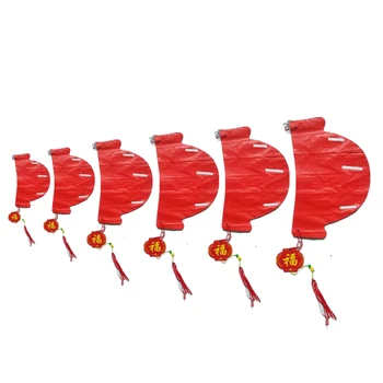 10 Vnt. 5-22 Colių 12,5 cm-55cm Tradicinės Kinų Raudono Popieriaus Žibintų 2020 Naujųjų Metų Dekoracija Pakabinti Vandeniui Žibintų Festivalis