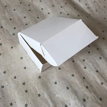 50Pcs 9.4*9.2*2.1 cm Balto popieriaus amatų dėžės mažas muilo, popieriaus pakavimo dėžės popieriaus saldainiai dovana muilo pakuotė