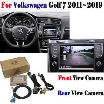 Atbulinės eigos Kamera Skirta Volkswagen Golf 7 2011~2019 Adapterį, Prijunkite Originalus Ekranas, automobilių Stovėjimo aikštelė Galinio vaizdo Kamera MMI Dekoderis