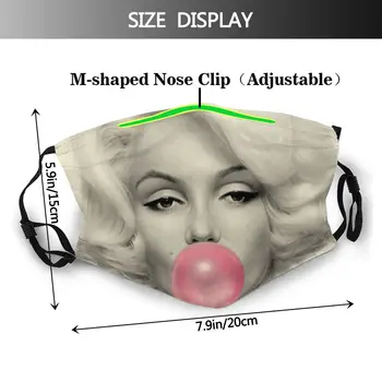 Marilyn Monroe Burbulas Ne Vienkartiniai Veido Kaukė Anti Migla Apsaugos nuo Dulkių Dangtelis Respiratorius Mufelinė Kaukė su Filtrais