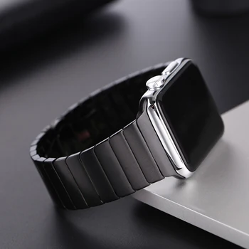 Nerūdijančio Plieno dirželis Apple Watch band 44 mm 40mm iWatch juosta 42mm/38mm Drugelis sagtis Metalinė Apyrankė 
