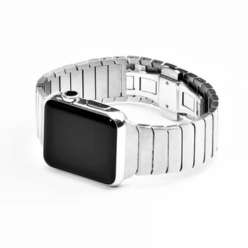Nerūdijančio Plieno dirželis Apple Watch band 44 mm 40mm iWatch juosta 42mm/38mm Drugelis sagtis Metalinė Apyrankė 