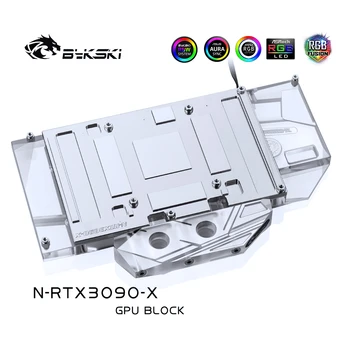 Bykski N-RTX3090-X GPU Vandens Aušinimo Blokas Nuoroda RTX 3090