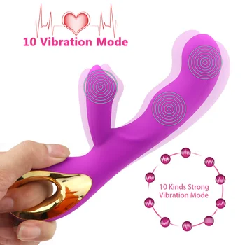10-greičio Vibracija, USB Įkraunamas Vibratorius, Sekso Žaislai, skirtas moters klitorio, G-taško stimuliatorius realistai didelį vibratorių suaugusiųjų žaislai