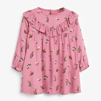 Mažai specialistė, vaikų mergaičių laisvalaikio prekės rudenį vaikų suknelė baby girl drabužiai Medvilnės drugelis spausdinti bamblys mergina suknelės S0843