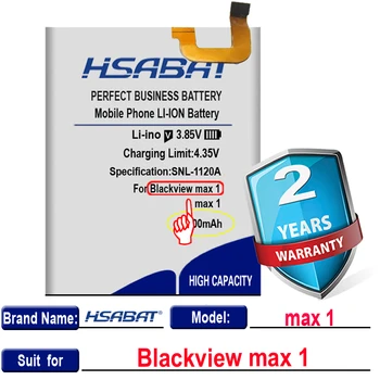 HSABAT 5200mAh Baterija Blackview MAX 1 Išmanųjį telefoną