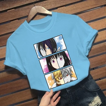 Noragami Marškinėliai Juokingas Animacinių filmų Moterų Japonų Anime Grafikos Marškinėlius 90s Viršuje Tees Moteris
