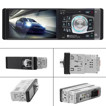 Automobilio Radijas 1 DIN Automobilinis MP5 Player FM Auto Audio Stereo Bluetooth, Aux Įėjimas Imtuvas Paramos Galinio vaizdo Kamera Vairas Contral