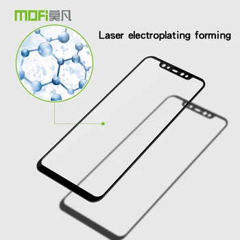 Nauja Xiaomi Mi8 Stiklas Grūdintas MOFi Originalą Xiaomi Mi 8 Screen Protector Apsauginė Plėvelė Visiškai Padengti Grūdinto Stiklo