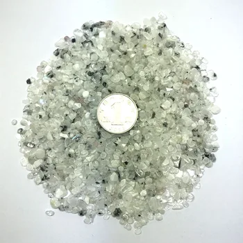 100gNatural Krištolo Baltas Labradoras mėnulio akmuo Žvyro Roko Kvarcas, Žalias E055 Natūralių Akmenų ir Mineralų
