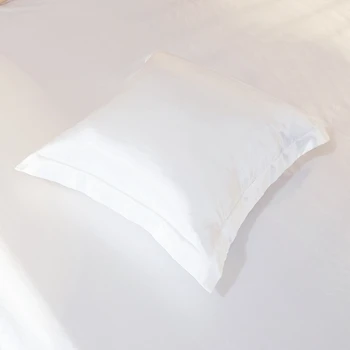 Ledo Šilko Satino Užvalkalas Nr. užtrauktukas vientisos spalvos Pagalvę Padengti Aukštos galinė pagalvė 48x74cm patalynės pagalvės užvalkalą dangtis