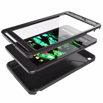Apsaugos Atveju NvidiaShield Tablet K1 8.0 Colių Pastatytas Screen Protector, Padengti su Stovu Turėtojas
