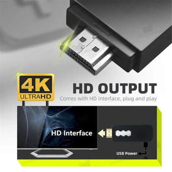 USB Wireless Handheld TV Vaizdo Žaidimų Konsolės Statyti 3500 Klasikinis Žaidimas, 8 bitų Vaizdo Konsolės Paramos HDMI suderinamus TV Konsolės