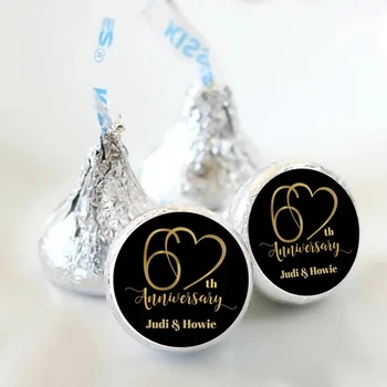 Individualizuoti 50 60-Ąsias Vestuvių saldainiai, šokoladas, džiaugtis lables etiketės, plombos gimtadienio baby shower saldainiai lipdukas