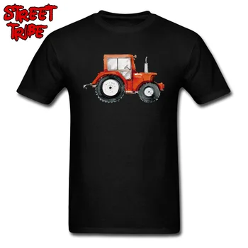 Mielas marškinėliai Vyrams Ūkio Žemės ūkio Traktorius Spausdinti Marškinėliai Medvilnės Audinio Juodos spalvos Drabužius Automobilių Viršūnes Plius Dydžio Trišakius Atsitiktinis Marškinėlius