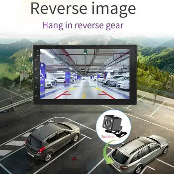 Android 9.1 sistema, 7 colių jutiklinis mygtukas Automobilio Radijo Dvigubo Din Touch Screen Auto Multimedia Player 7