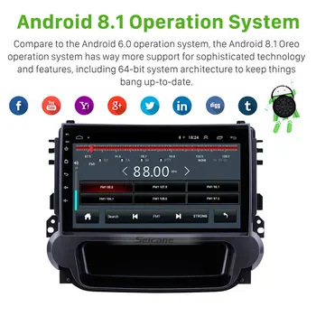 Seicane GPS Automobilio Radijas Stereo Android 9.1 Galvos Vienetas WiFi Tochscreen Multimedijos Grotuvo Chevrolet Chevy Malibu 2012 2013