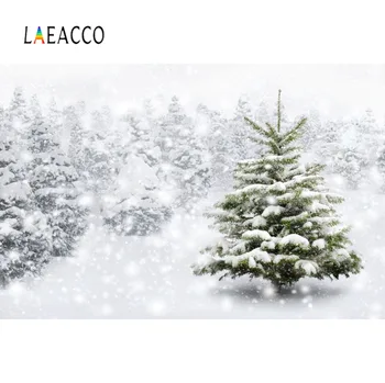 Laeacco Žiemos Pušis Blizga Taškų Sniego Miškų Šalis Dekoro Gamtos Požiūriu Scena Nuotrauka Fone Fotografijos Fonas Photostudio