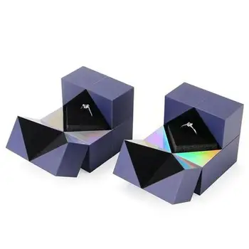 Dropship 1PC Rubiko Kubo Žiedas Lange Valentino Diena Magic Cube Papuošalai Pakuotės, Dėžutės stiliaus nustat. Siūlyti Santuoką Žiedas Dėžės