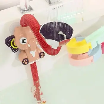 Mielas Dramblys Modelis Maišytuvas Kūdikių Vandeniu Žaidimą Dušo Galvutė Elektrinis Vandens Purškimo Žaislas Vaikams Baseinas Vonios kambarys, Vonios Žaislai
