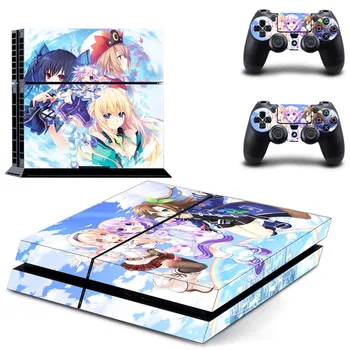 Anime Cute Girl Neptūnas PS4 Lipdukai Play station 4 Odos Lipdukas Žaidimas Lipdukai PlayStation 4 PS4 Konsolės & Valdytojas Odos