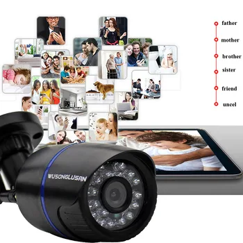 Wi-fi IP Kamera 720P 1080P 5MP Belaidžio TF Kortelę IP Apsaugos Kamera, Lauko Kulka CamHi Keye P2P Onvif VAIZDO Home Security Cam