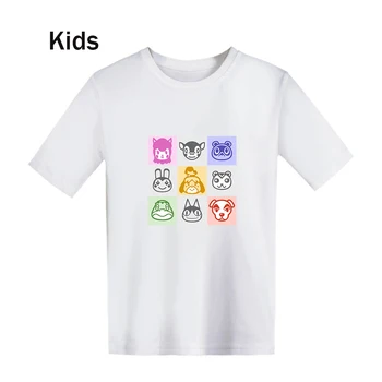 Vasarą Karšta Prined Gyvūnų Kirtimo Vaikiški marškinėliai Black Viršūnes Nauja Tinkamos Vaikų Trumpas Rankovės marškinėliai Atsitiktinis Berniukų, Mergaičių Tees